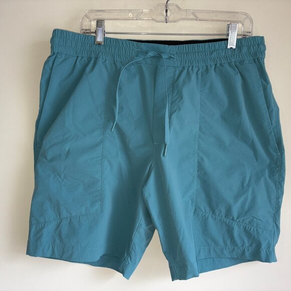 LULULEMON Bowline 8" Shorts Size XL Blue -EUC - Picture 1 of 15